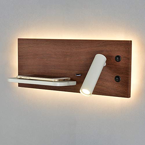 Applique lit gain de place avec chargeur induction pour smartphone