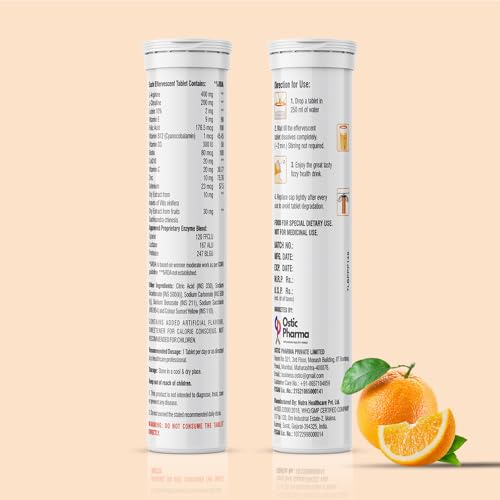 Image of Ostic: Wellness Product for female | Orange Flavour | Multivitamins and mineral | 10 Tablets
