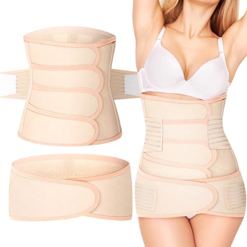 حزام بطن لما بعد الولادة من هوم شي، قطعتان من حزام البطن الق...