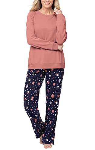 Pajamagram Pj Set For Women - Winter Pajamas, Mugs & Kisses, Lg #TOP16