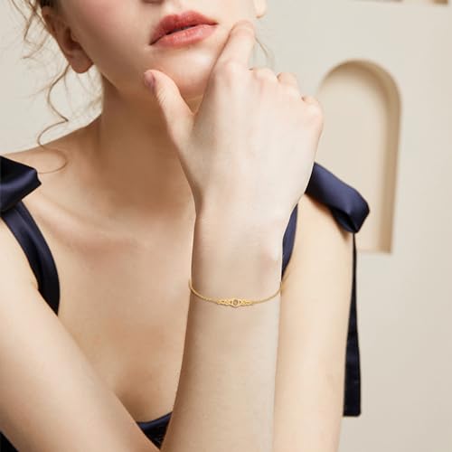 Celtic Knot Bracelet Sterling Silver Mustard Seed/Moonstone/Birthstone Link Anklet/Bracelet Celtic Knot Christian Faith Jewelry Gifts for Women2