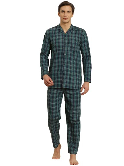 Image of SOJANYA (Since 1958 Men's Cotton Checked Nightsuit Set