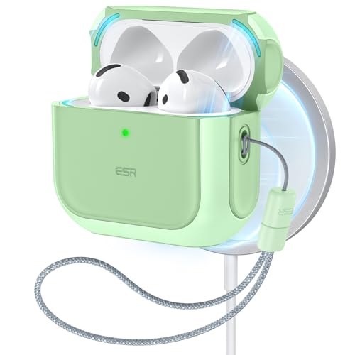 Image of ESR for AirPods 4 Case, Compatible with MagSafe, Light Green