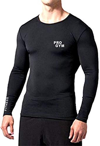 Image of Men's Compression Full Sleeve High Performance Plain Cool Dry Athletic Fit Multi Sports Stretchable T-Shirts for Men