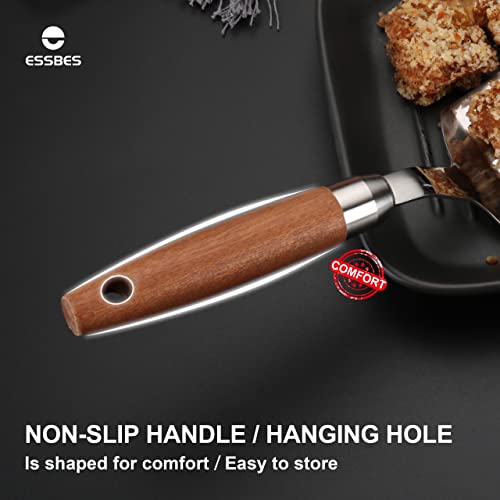 Essbes Metal Spatula-11.4*3.3Inch Griddle Spatula,Solid And Durable Stainless Steel Spatula Fine Mirror Polishing,Professional Pancake Spatula, For Grilling Baking Cakes Home Kitchen And Restaurants #TOP2