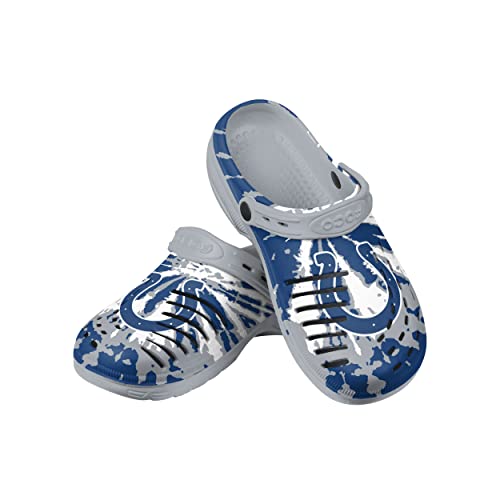 Image of FOCO Mens NFL Team Logo Tie-dye Garden Water Sandals Shoes Slipper Clogs with Strap