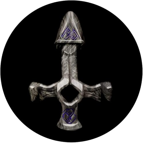 Miniatura 3 de Thor's Hammer Mjolnir from Old Norse Mythology PopSockets PopGrip intercambiable