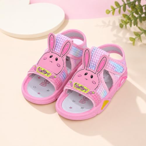 Image of Kids Sports Sandals Lightweight Breathable Anti Slip Comfortable Velcro Footwear for Boys and Girls