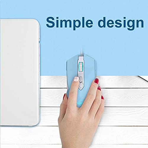 Felicon Rgb Lightweight Gaming Mouse, Programmable 7 Buttons, Ergonomic Led Backlit Usb Gamer Mice Computer Laptop Pc,Compatible With Windows Mac Os Linux(Blue) #TOP3