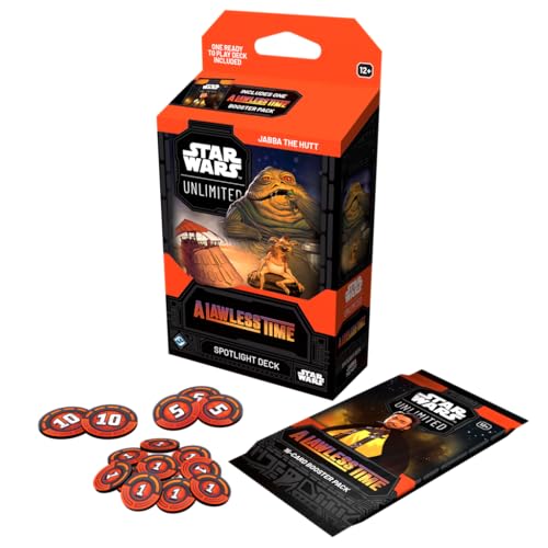 Asmodee - FFG - Star Wars: Unlimited Trading Card Game - A Lawless Time - Spotlight Deck Jabba der Hutte, carte esclusive, TCG per bambini e adulti, età 12+, 2+ giocatori, 20 minuti, inglese