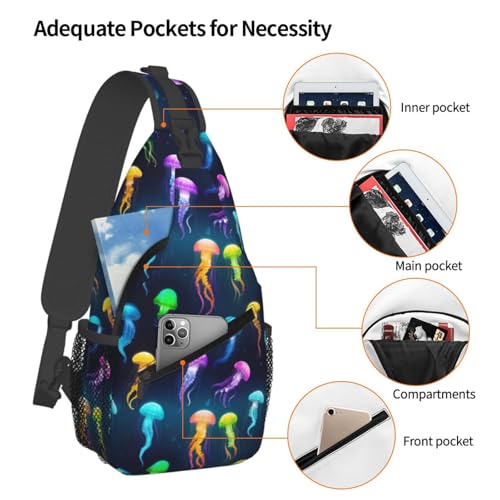 Mochila tipo bandolera para senderismo con diseño medusa miniatura 4