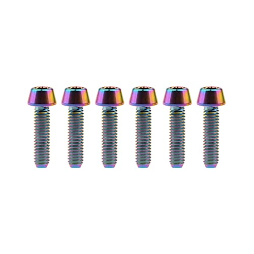 Bottiglia 6pcs M4 Bullone Titanio Taper testa