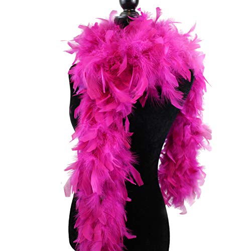 Fukang Feather Turkey Chandelle Feather Boa (Hot Pink, 80G) #TOP2
