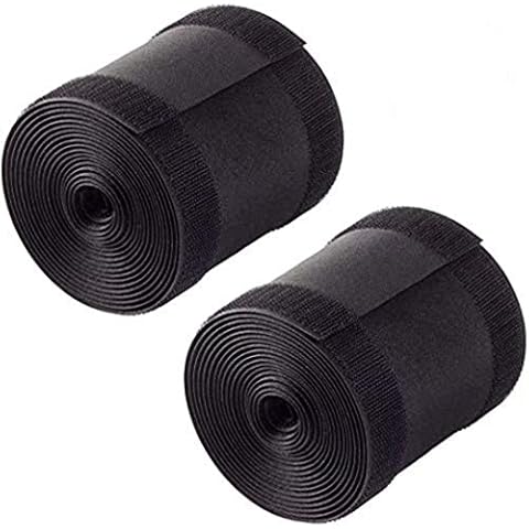 Yebazy 2PCS Cable Grip Strip Floor Cable Cover Protect Cords Cable Protector Cable Management 4”Width x 10’Length - Black Only for Commercial Office Carpet Cover