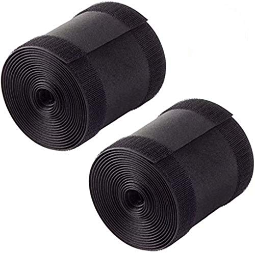 Yebazy 2PCS Cable Grip Strip Floor Cable Cover Protect Cords Cable Protector Cable Management 4â€Width x 10â€™Length - Black Only for Commercial Office Carpet