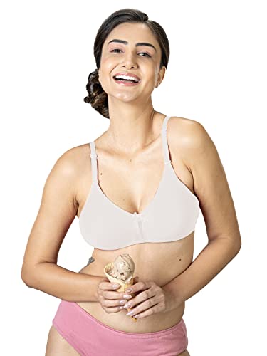 Image of Lyra Women's Cotton Non Padded Wire Free Seamless Bra White