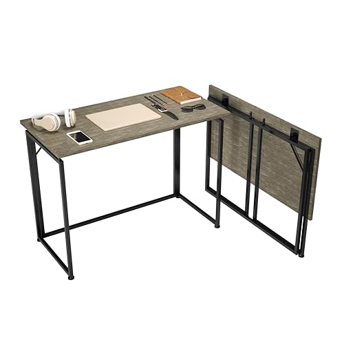 39.5" Folding Desk for Small Spaces, Folding Table or Portable