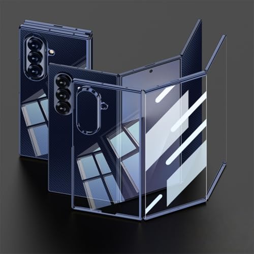 Coque Samsung Galaxy Z Trifold anti-chute avec film écran intégré rigide bleu