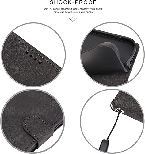 Coque iPhone 13 Pro Max magnétique avec béquille et fentes pour cartes
