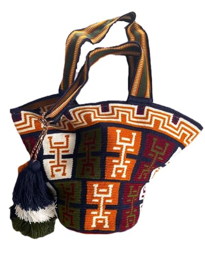 Imagen de TERRA FUSION Bolso Wayuu hecho a mano Bolso Tote Bolso Ético Guajira