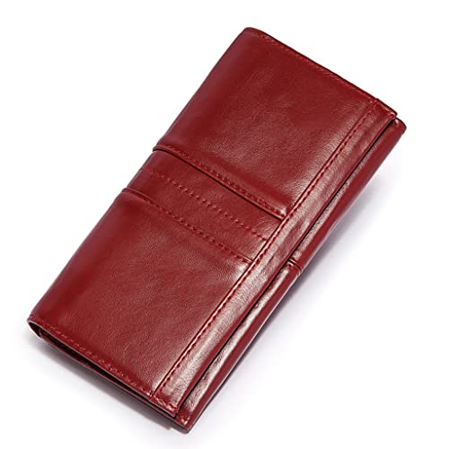 Wallets,Women Wallet Long Multi-Card Holder Large Capacity Wallet for Women Mobile Phone Purse (D 18 * 9.2 * 3.5cm)