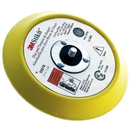 Stikit Disc Pad, , 6 in, 3/4 in x 5/16-24 in, For PSA Discs, Sander, Durable Foam Body - 3M 05576