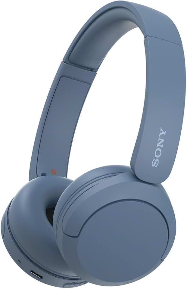 Headset Sony WH-CH520 | Bluetooth | Com microfone | Azul
