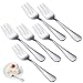 YLL Fourchetteàdessert 6 pièces,fourchetteàgâteau en acier inoxydable,fourchetteàfruits,petite fourchette,passe au lave-vaisselle,convient pour la cuisine,la pâtisserie,le bar