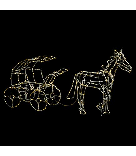 Calèche lumineuse Féerie Lights décoration de Noël haut de gamme