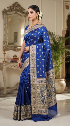 Generic tussar silk saree in tussar silk – image 3