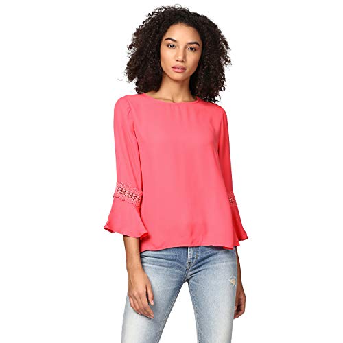 Image of Harpa Women's Synthetic Round Neck Regular Fit Top