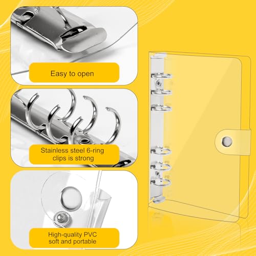 Classeur A6 souple et transparent imperméable pour feuilles mobiles - 3