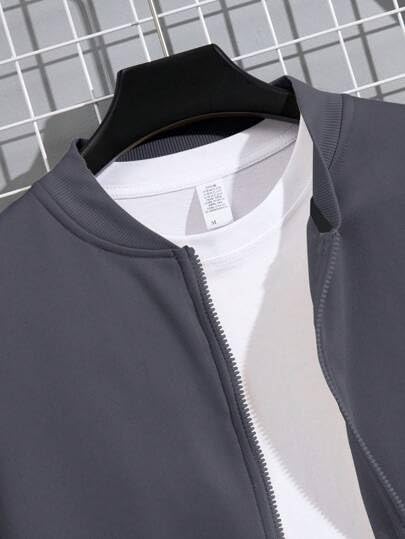 Image of Trillion Solid Men's Bomber Jacket For Men