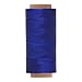 Mandala Crafts Royal Blue Flat Waxed Thread for Leather Sewing - 273 Yds 150D 0.8mm Polyester Leather Thread String Waxed Cord for Leatherwork, Beading, Bookbinding, Hand Stitching