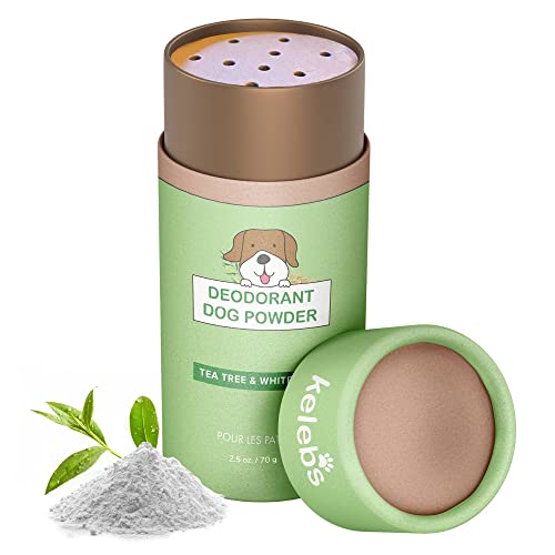 Desodorante Champú En Seco Polvo Para Perros Contra Picazón Dermatitis Anti Pulgas Anti Olor, Para Cabello Piel Orejas Y Patas Evita Lamar Con Árbol De Té Sin Talco Con Arcilla Blanca Biodegradable