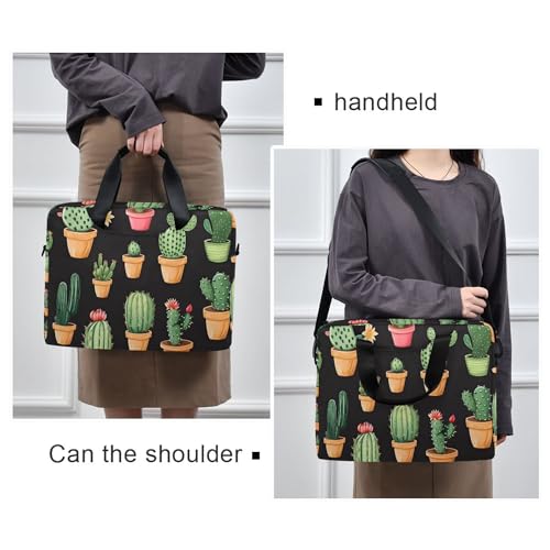 Maletín para portátil ALAZA con estampado de cactus miniatura 2
