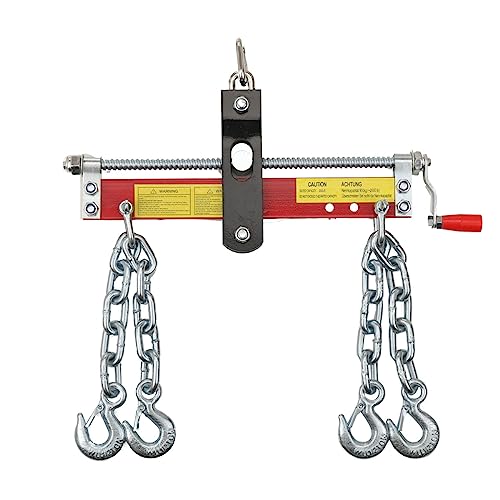 SUDEG Équilibreuse de Moteur 900 kg avec poignée - Grue datelier - Grue de Moteur Support Moteur Pont Moteur,Longueur de chaîne : env.30cm