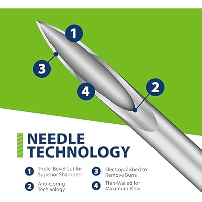 Easy Touch 29 Gauge U-100 Insulin Syringes (29G 1cc 1/2) with 1/2 Long Needle, 1cc (100 Unit Capacity), Bold Markings for Accurate Dosing, Disposable, 5 Boxes of 100 (500 Total)