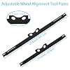 Ertuohg Wheel Alignment Tool, Toe Alignment Tool Plate, Toe Plates Wheel Alignment Tool, Car DIY Toe Alignment Tool, Wheel Alignment Tools Kit for Easy Storage, Metal