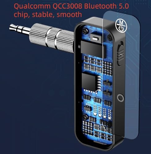 Adaptador Bluetooth 5.0 Transmisor Receptor Jack 3.5 mm miniatura 7