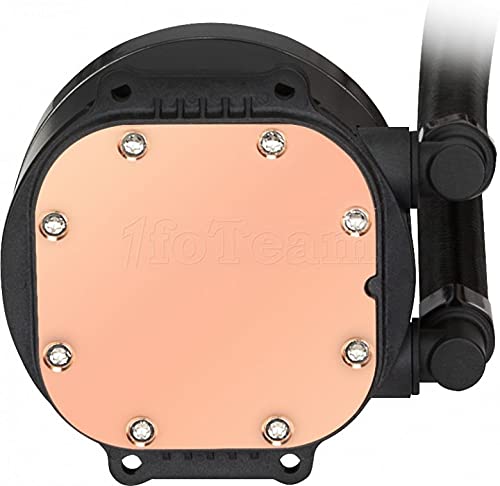 Bottom view of the Xigmatek Aurora 360 RGB Liquid Cooler cold plate