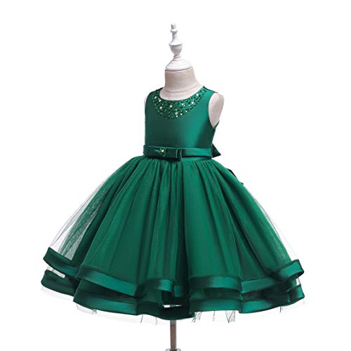 Glamulice Flower Girls Ruffles Dress Vintage Wedding Bridesmaid Party Dresses Holiday Kids Formal Pageant Gown3