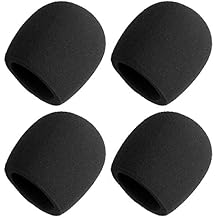 Deluxe Foam Ball Style Windscreen 4 Pack | Black WS-4 BK