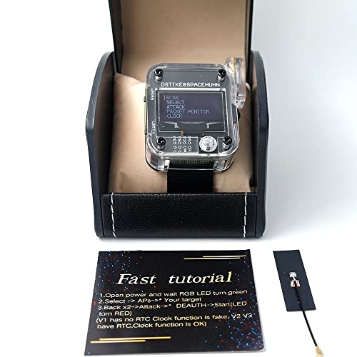 Image of DSTIKE Deauther Watch V3 for 2.4G WiFi ESP8266 Development Board with Powerful Laser 5dB FPC Antenna