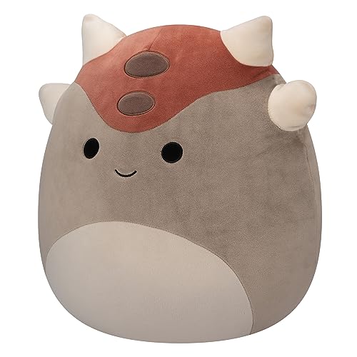 Image of Squishmallows Original 14-Inch Ainhoca Grey Ankylosaurus - Large Ultrasoft Official Jazwares Plush