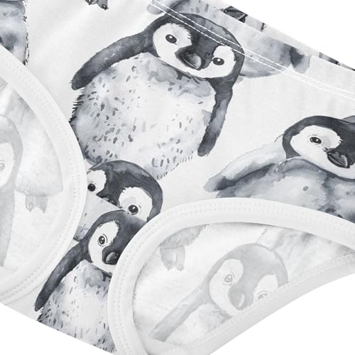 J JOYSAY Cute Penguins White Girls' Underwear Cotton Girls Underwear4