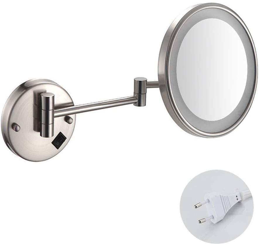 Miroir de maquillage chrome extensible 3X de qualité supérieure