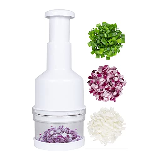 Stainless Steel Vegetable Chopper,Slap Food Chopper,Hand Onion Chopper for Veggies Onions Garlic Nuts Salads