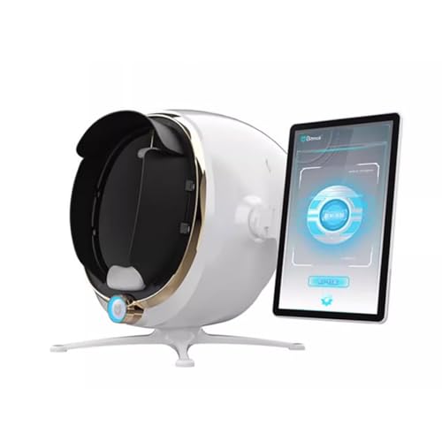 3D Skin Analyzer Machine, Professional Facial Moisture Analyzer, Skin Detector with LCD Display Screen, 8 Spectral Imaging Technology and 28 Million High-Definition Pixels, for Home Beauty Care