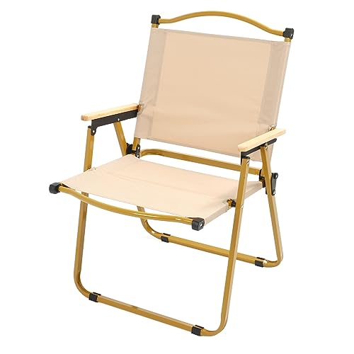 Hamwesh Silla Plegable para Acampar, Silla Portátil Impermeable, para Mochilero con Marco de Metal Grueso y Tela Oxford para Acampar, Senderismo, Picnic, Festivales, Viajes, Pesca, Puertas Traseras,